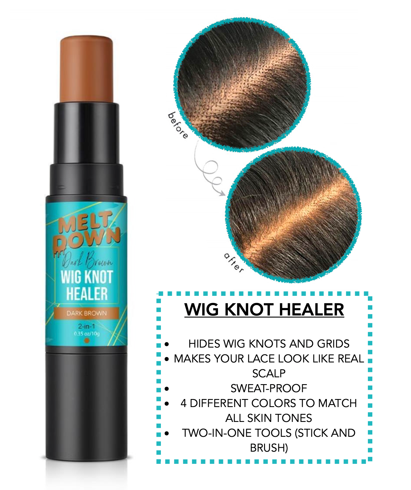 Wig Knot Healer | Lace Wig Knot Concealer – ShopMeltdown